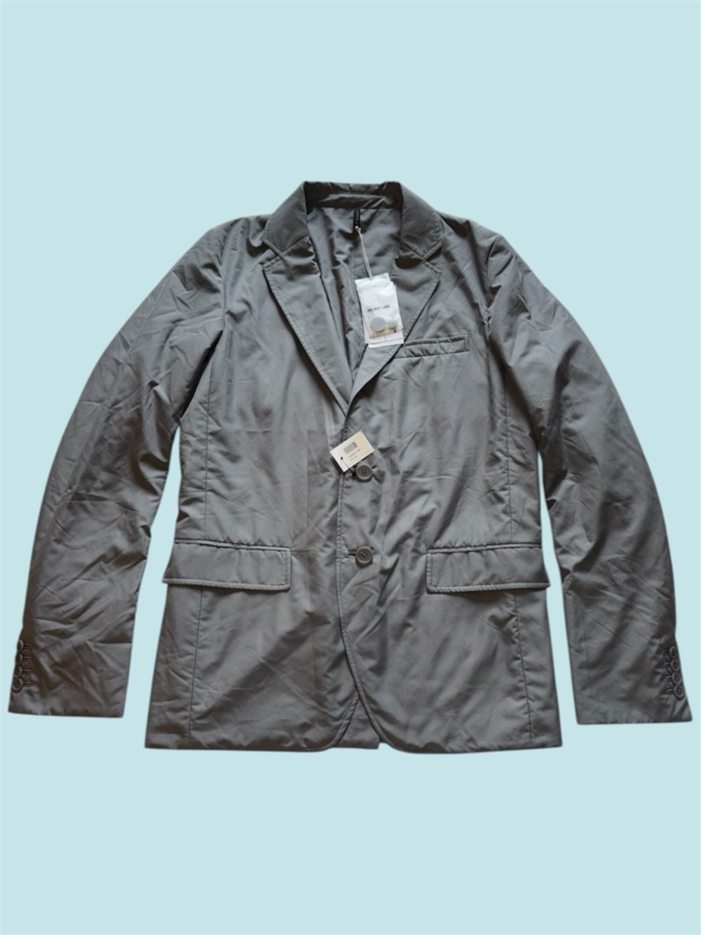 Helmut Lang Pebble Gray Padded Blazer Sport Jacket